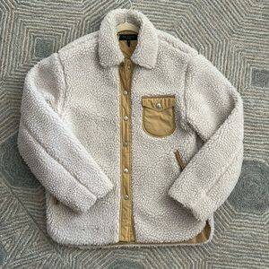 Rag & Bone size small faux Sherpa fleece
